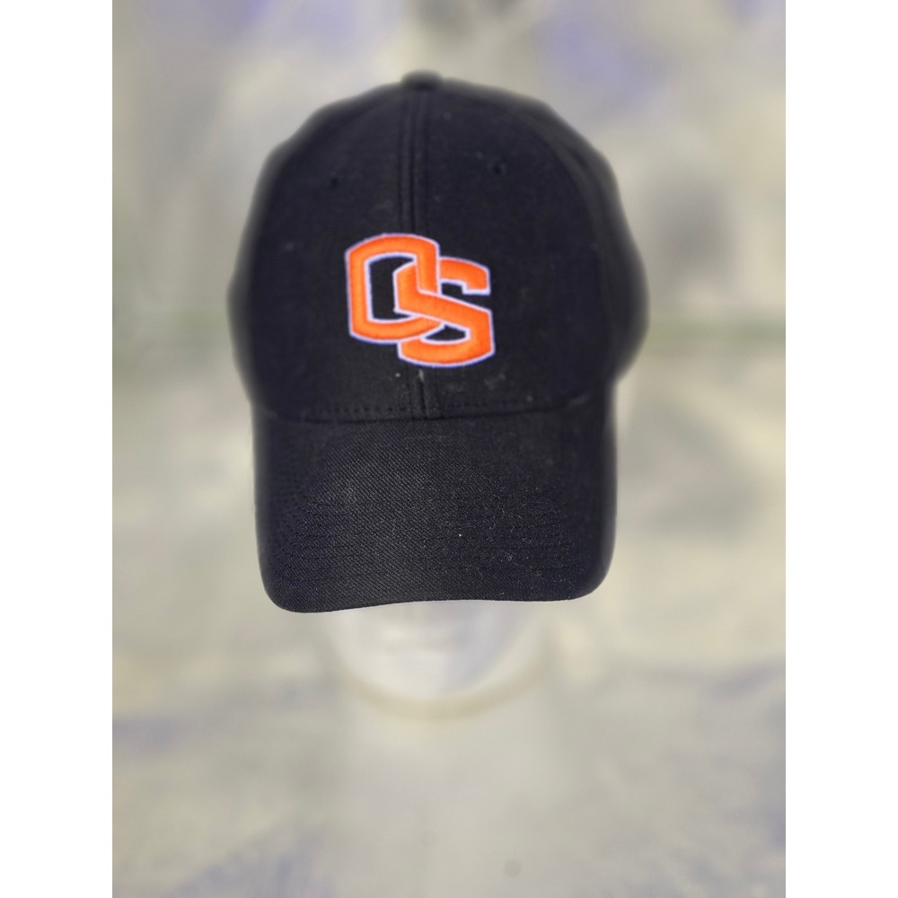 Nike Team Oregon State Beavers OS Logo Fitted Hat Black Orange Baseball Cap